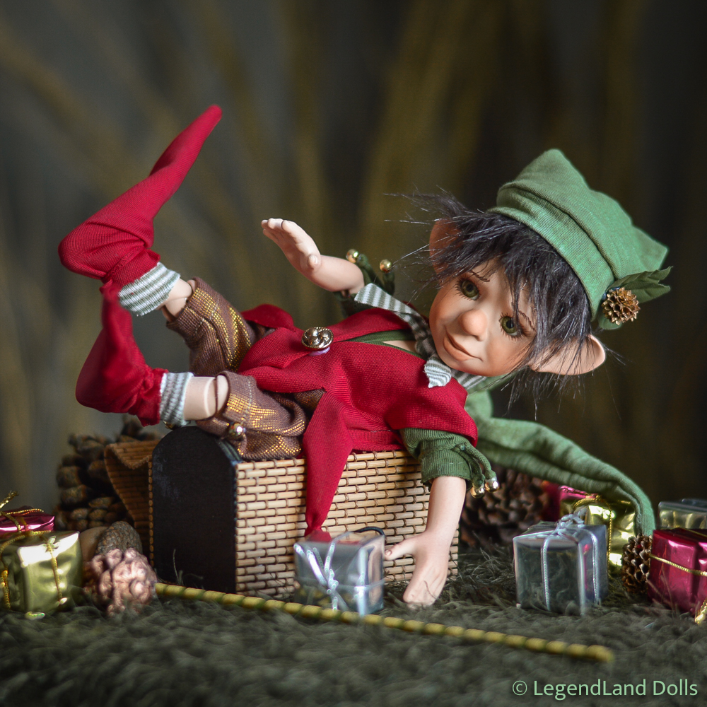 Manó figura: Móric – karácsonyi mókamanó - Elkelt | LegendLand Dolls
