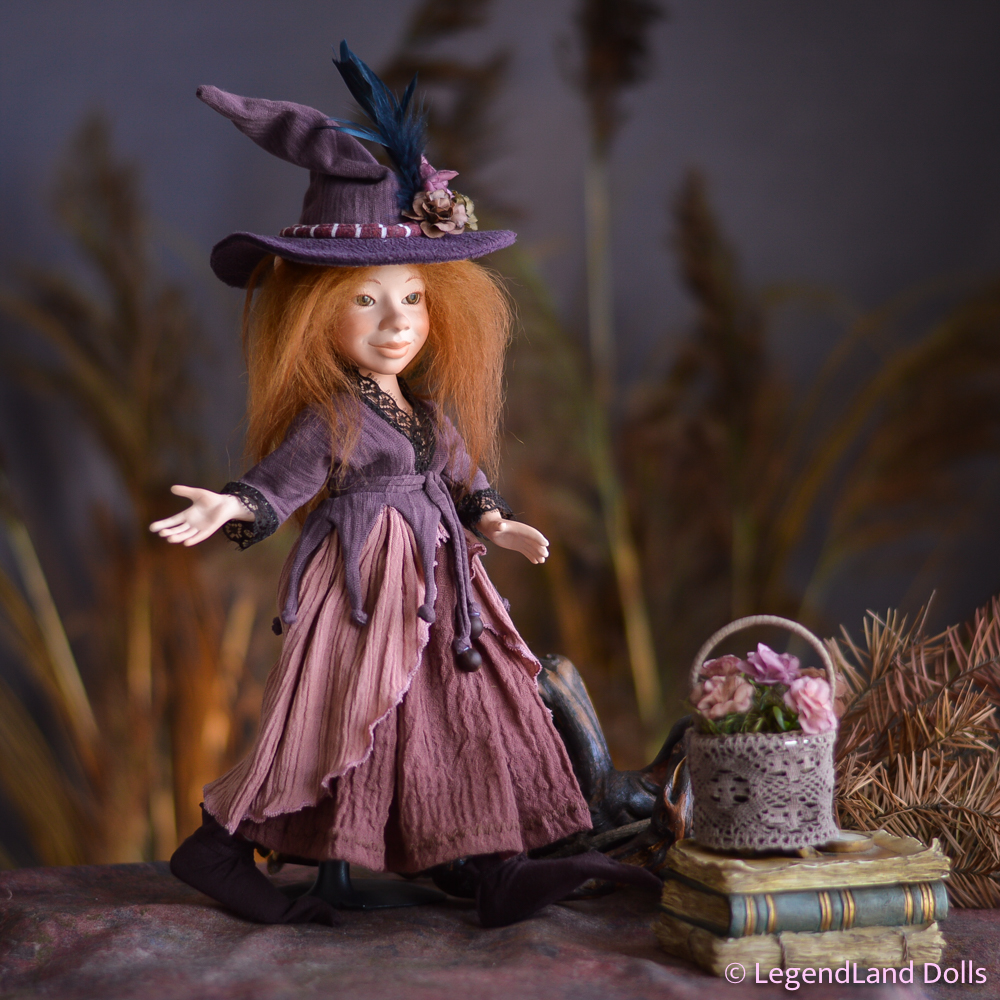 Boszorkány figura: Lucia - jóságos boszorkány | LegendLand Dolls