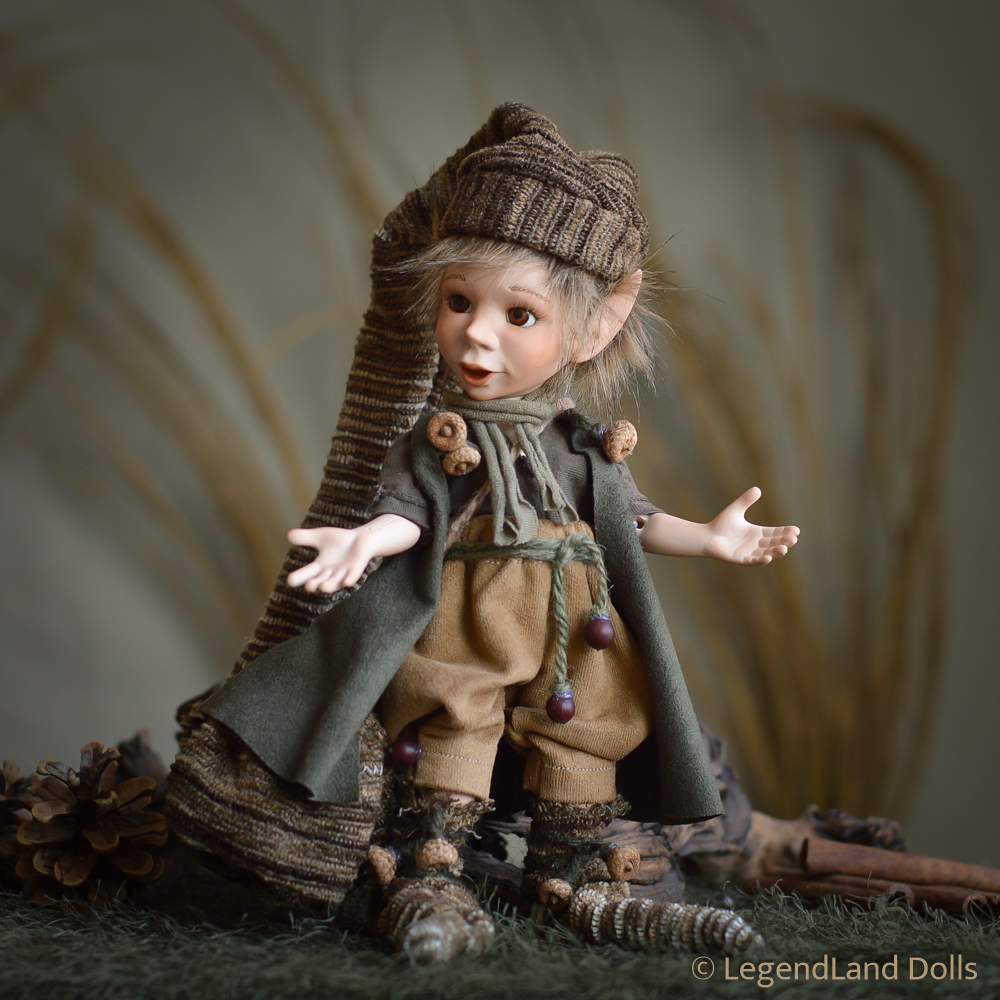 Elf figura: Nolen - erdőkerülő elf | LegendLand Dolls