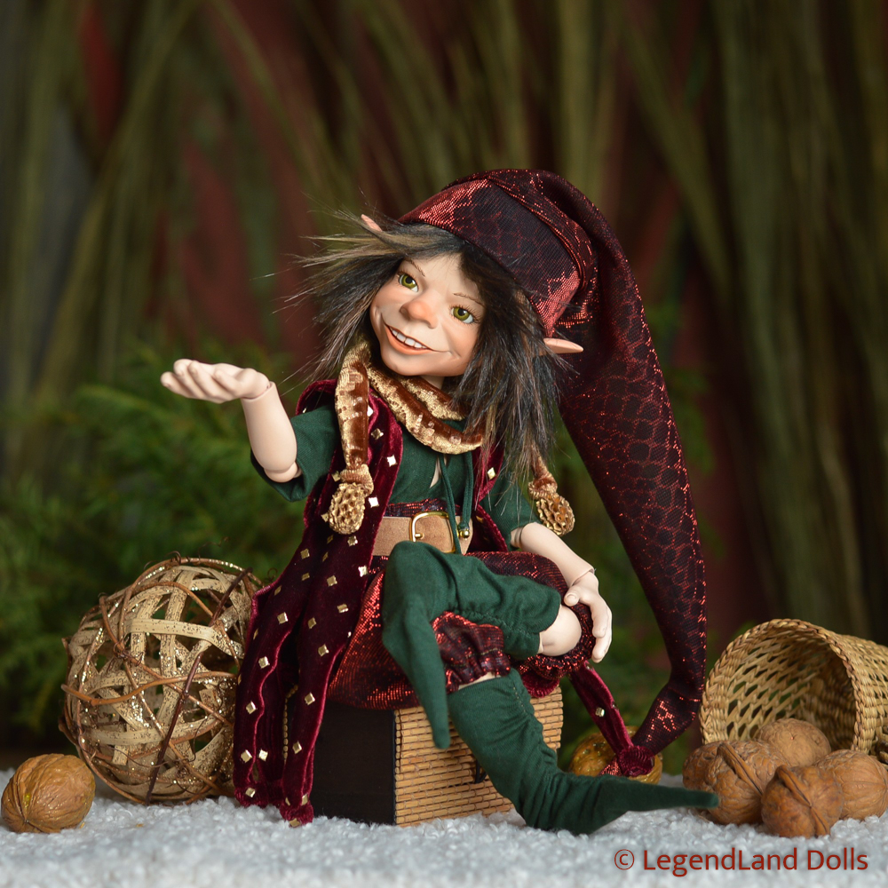Elf figura: Filemon - pompamester elf BJD | LegendLand Dolls
